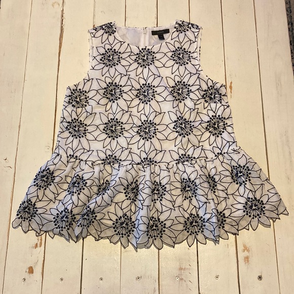 J. Crew Tops - J Crew Embroidered Tank Top, PXS